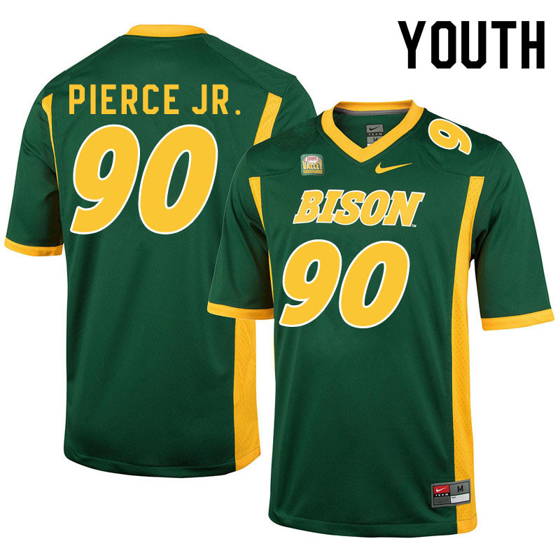 Youth #90 Tony Pierce Jr. North Dakota State Bison College Football Jerseys Sale-Green